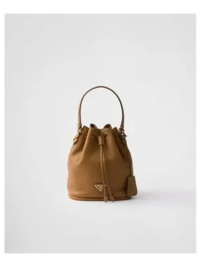 Leather mini bag caramel 315152