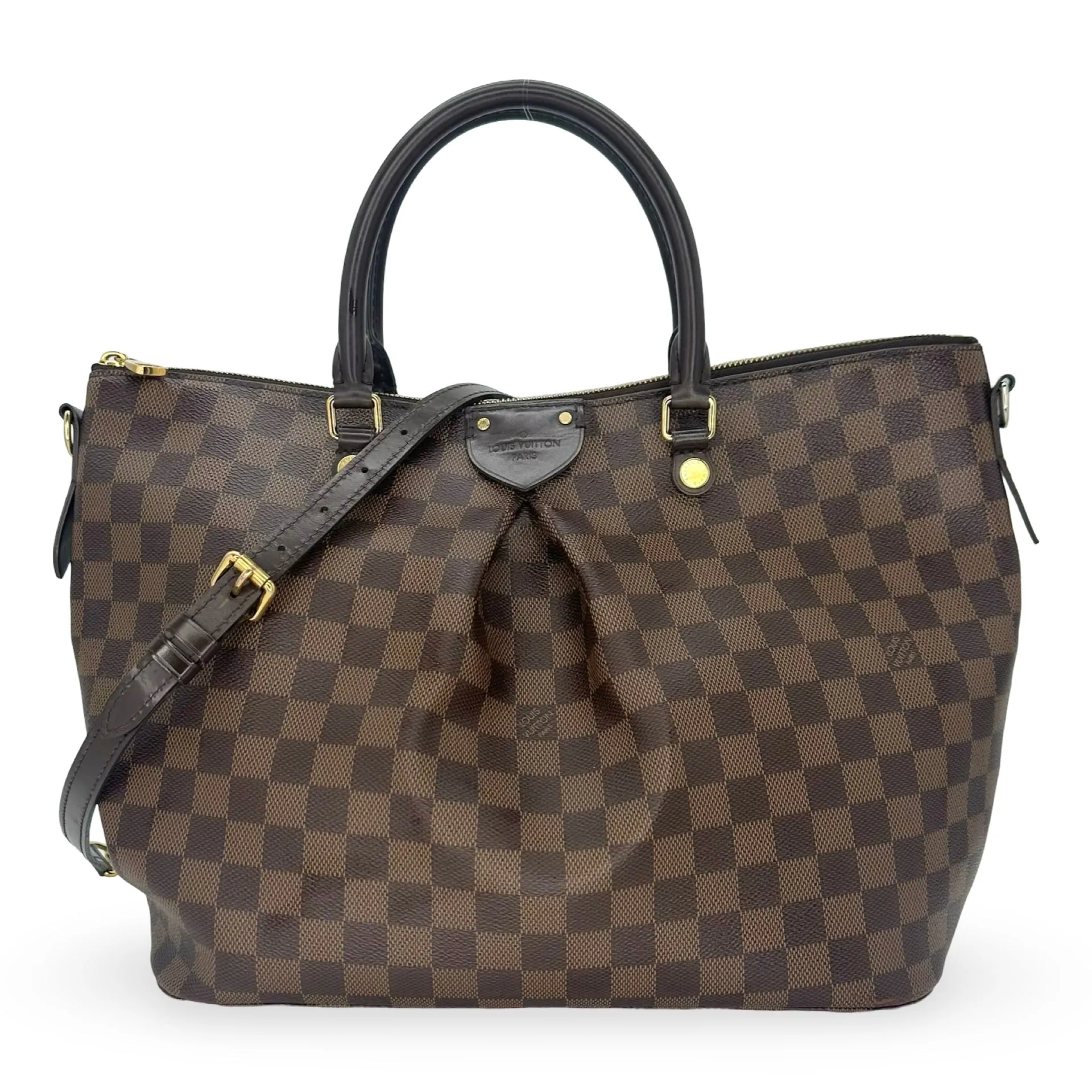 LOUIS VUITTON: Damier Ebene Sienna GM