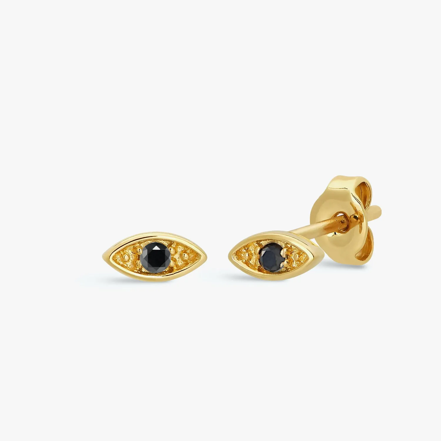 Lucky Black Eye Stud Earrings