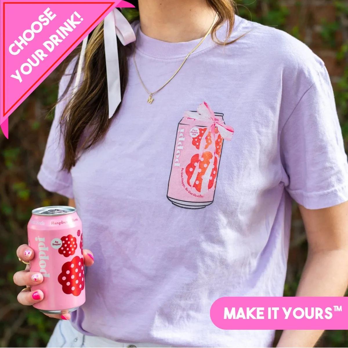 Make It Yours™ 'Bow Beverages' T-Shirt