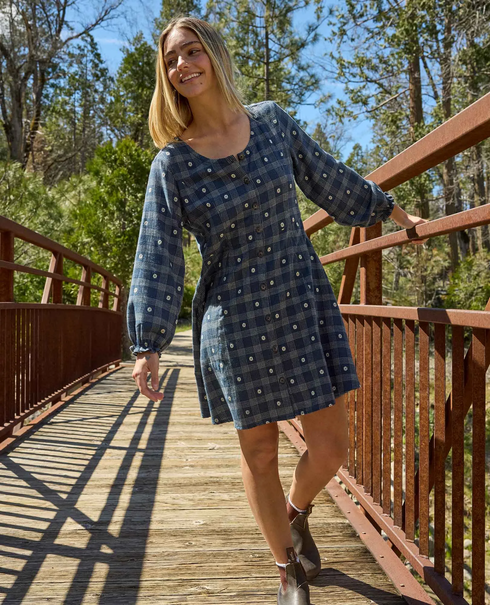 Maple Button Front Dress