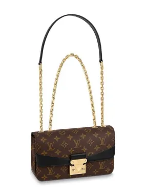 Marceau Monogram Canvas Shoulder Bag Brown