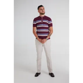 Mr Bridger - Thames Archive Port / Sky Blue / White Stripe  - Henley