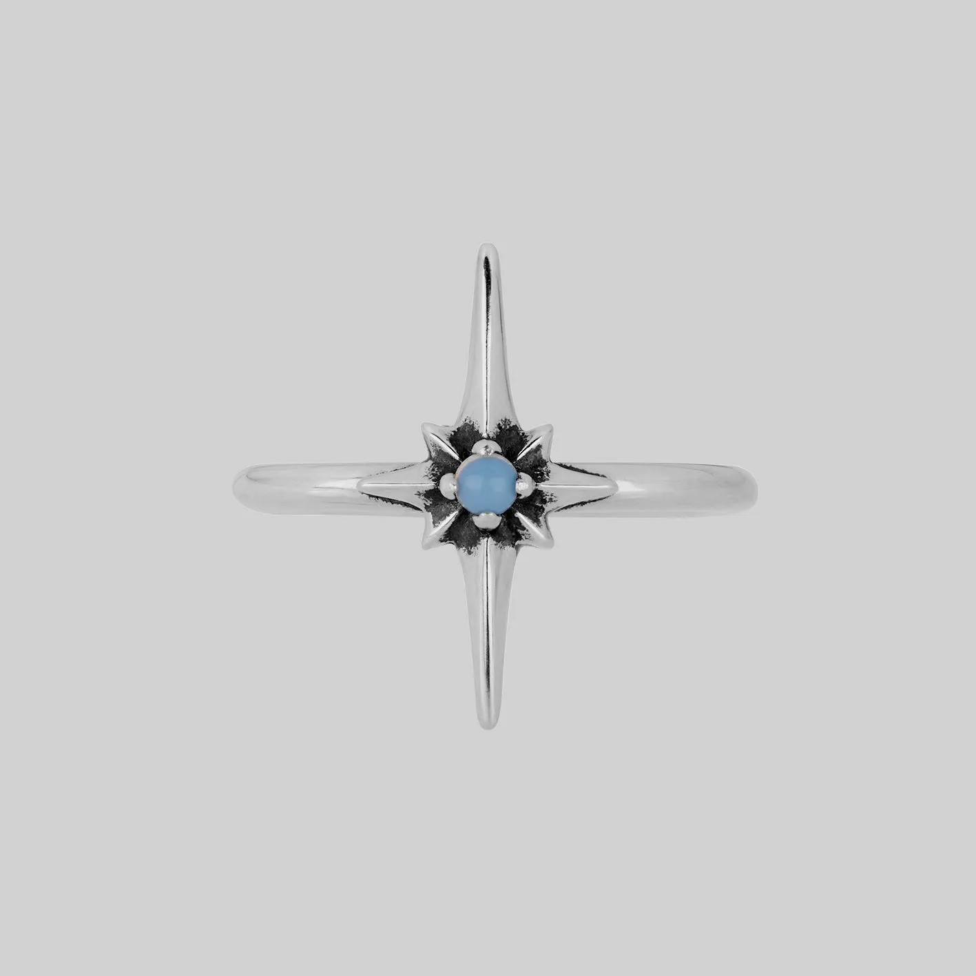 NOVA. Star Flare Opalite Ring - Silver