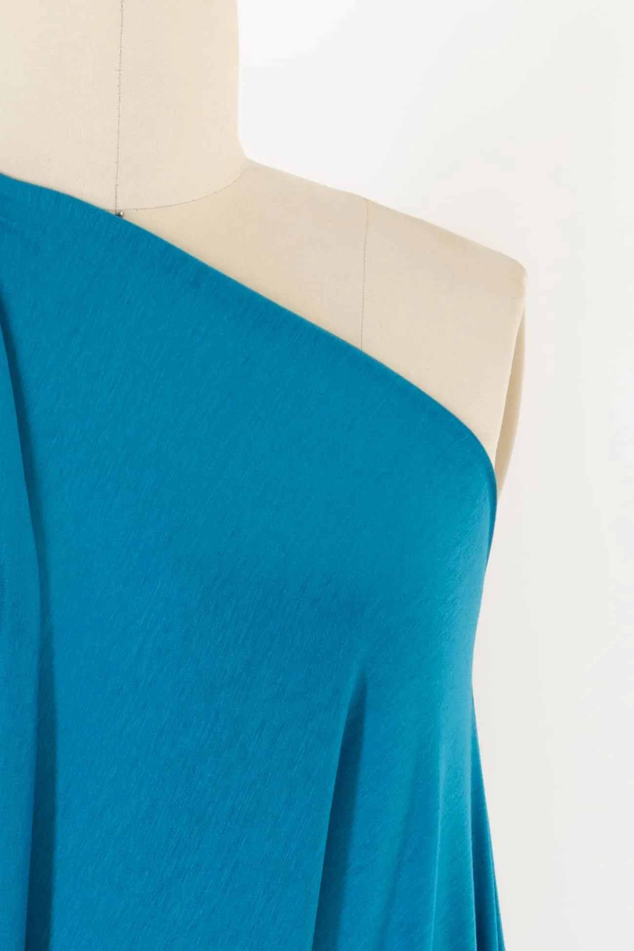 Opaline Turquoise Wool/Rayon/Lycra Jersey Knit