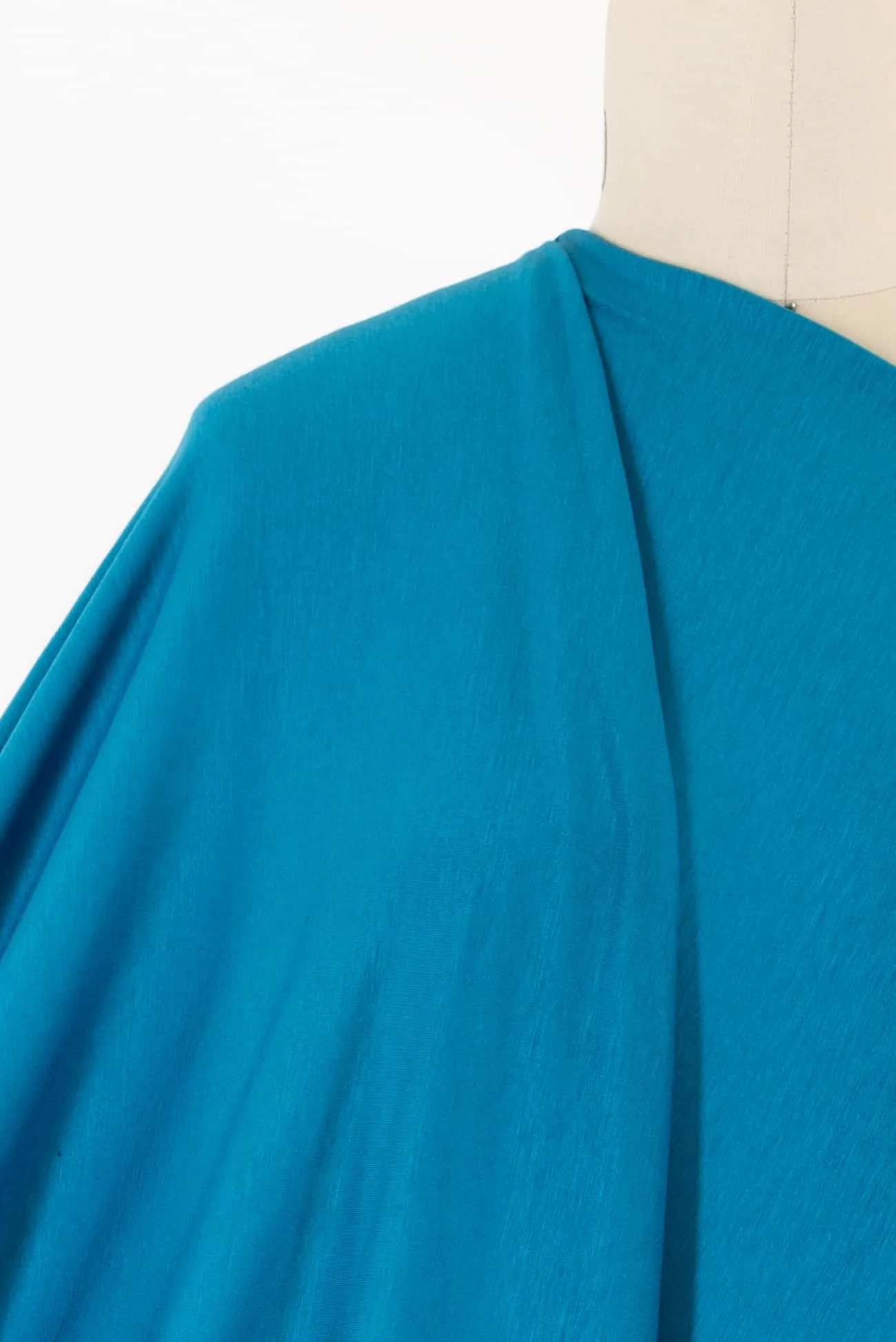 Opaline Turquoise Wool/Rayon/Lycra Jersey Knit