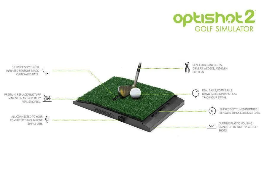 OptiShot 2 Golf In A Box 2 Golf Simulator Package