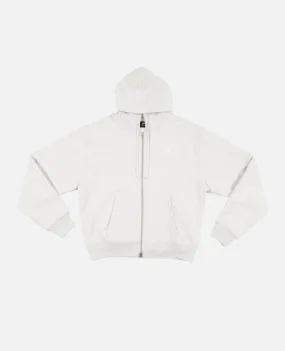 Patta Basic Waffle Zip Hooded Sweater (Melange Grey)