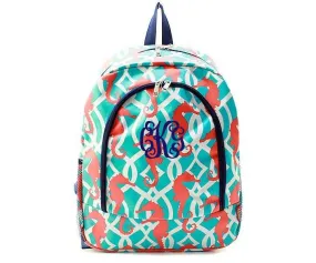 Personalized Seahorse backpack- Monogrammed backpack