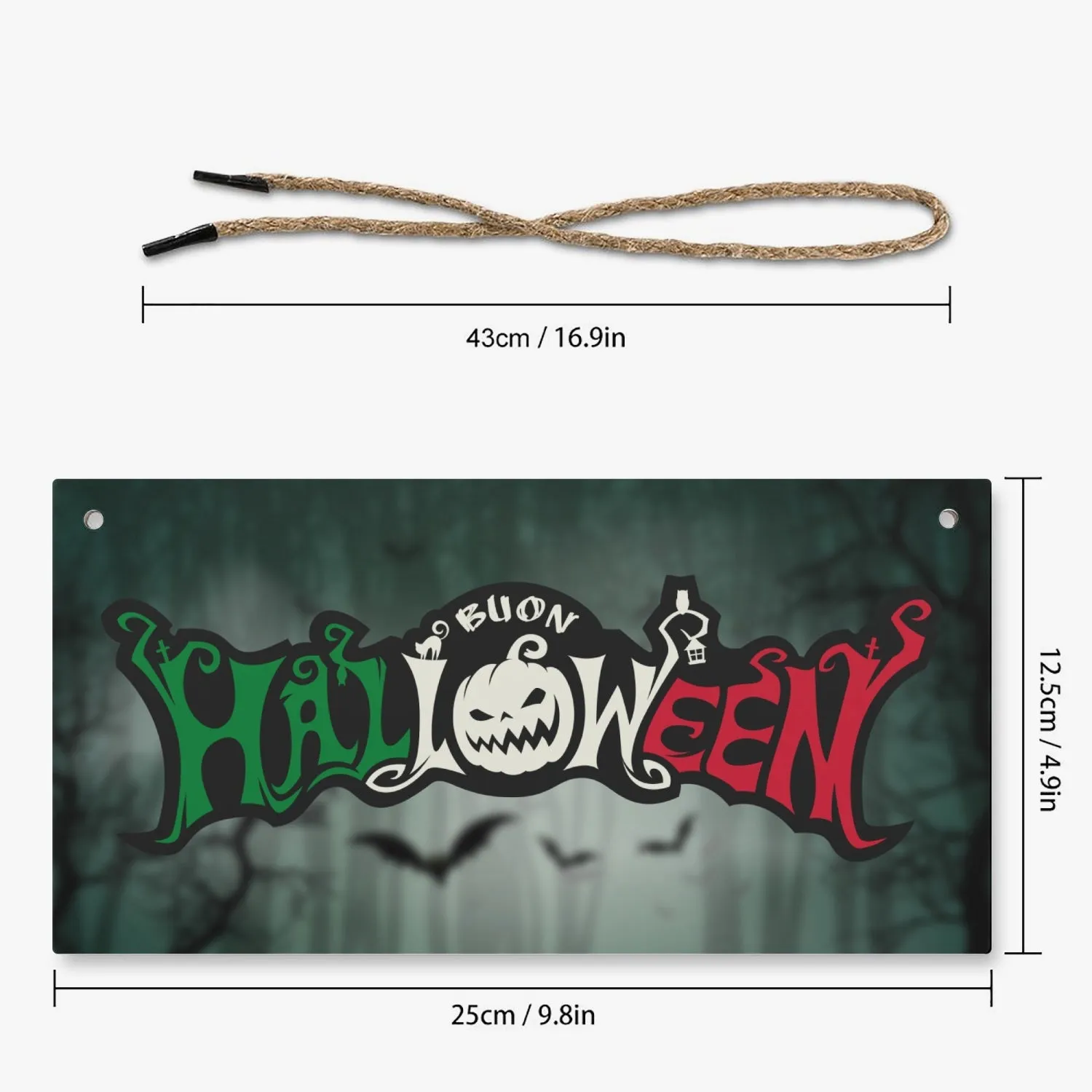 "Buon Halloween" Door Plaque