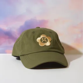 Sad Flower Olive Dad Hat