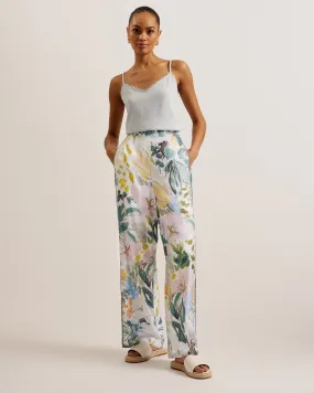 Sarca Printed Wide Leg Trouser Ivory