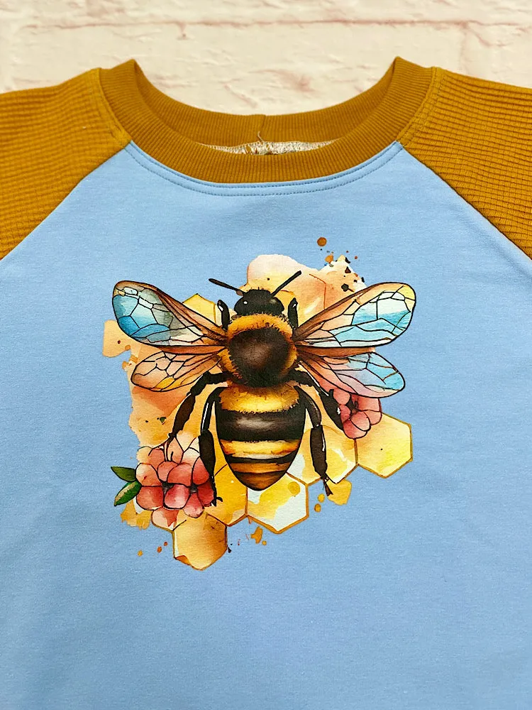 Size Med (3-6y) Winter Jumper - Bee Beauty