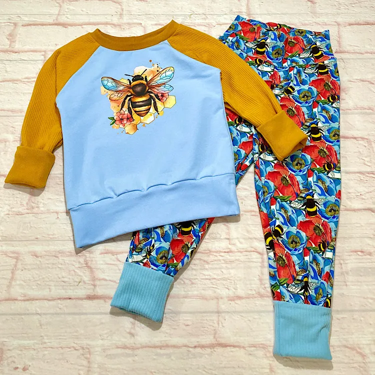 Size Med (3-6y) Winter Jumper - Bee Beauty