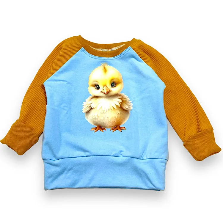 Size Small (12m-3y) Winter Jumper - Cute Chick