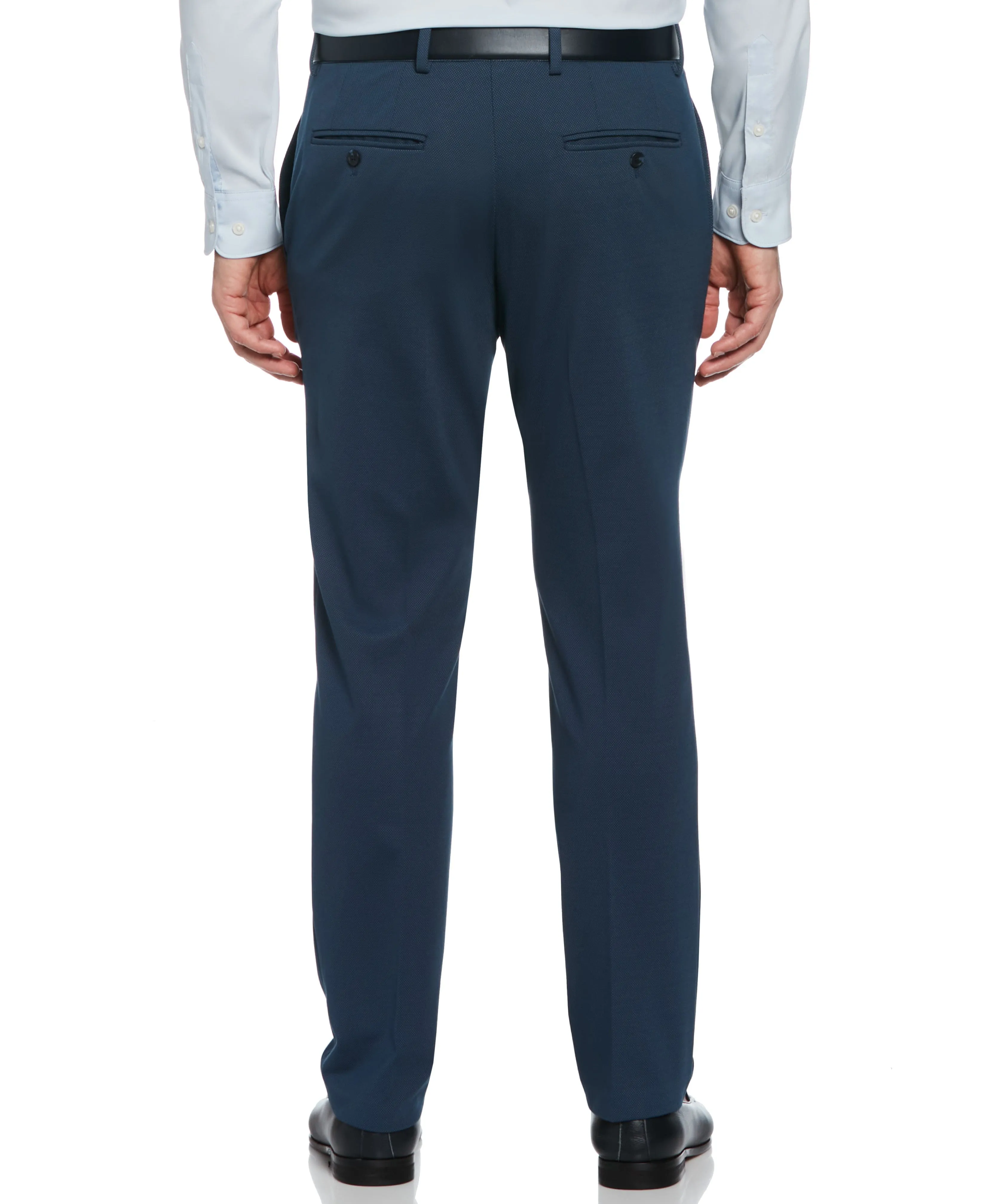 Slim Fit Pindot Stretch Knit Suit Pant