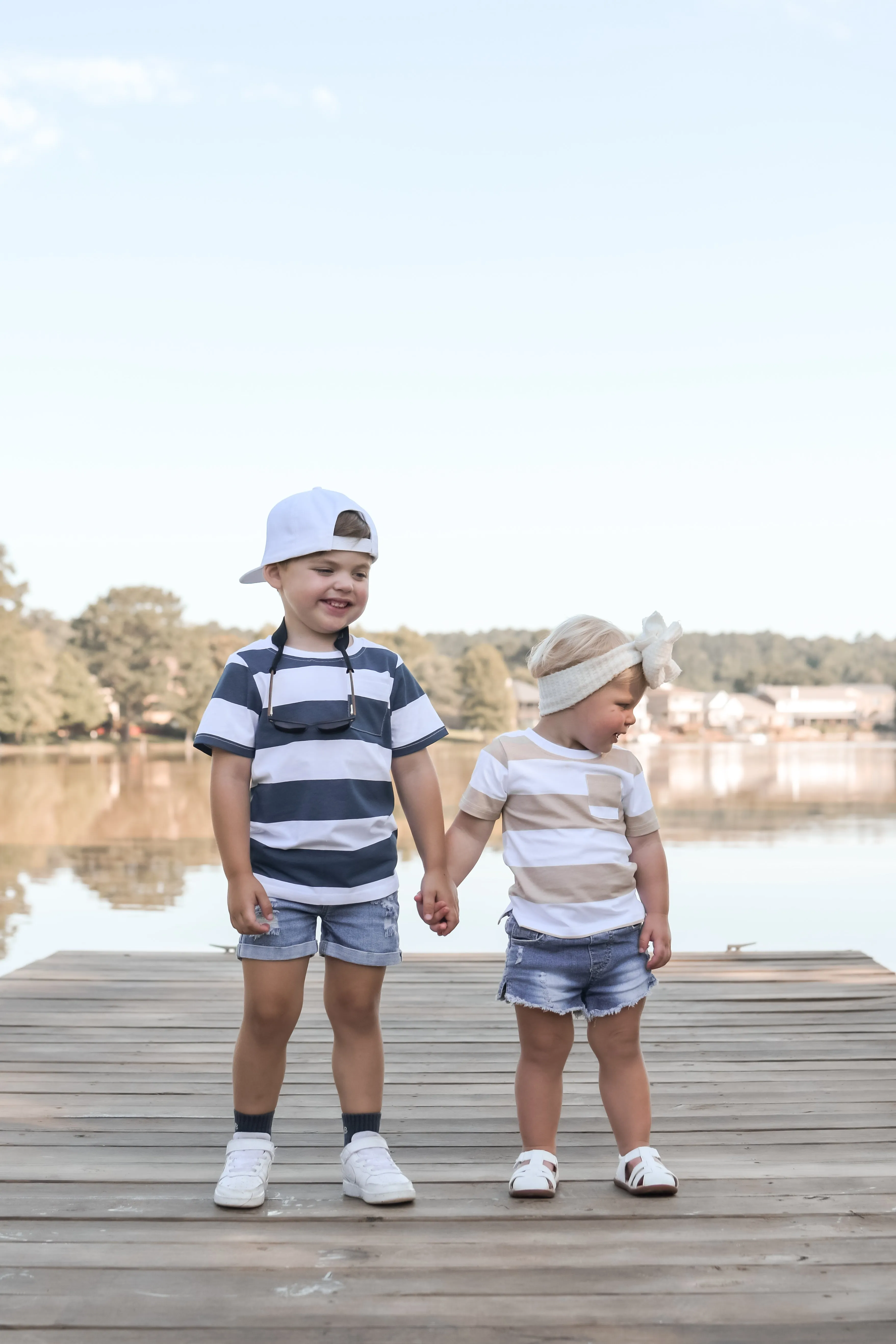 Striped Tee - Navy