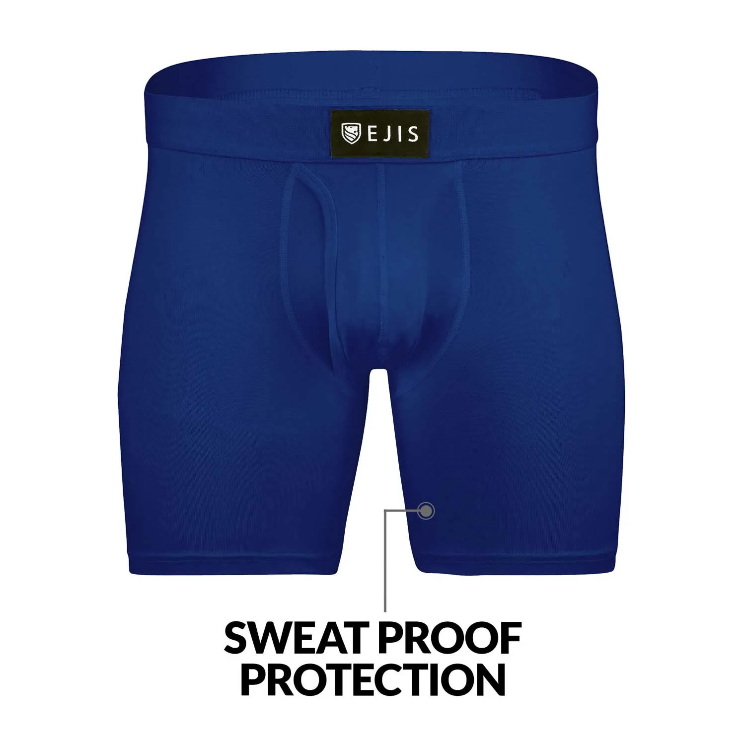 Sweat Proof Men's Boxer Briefs with Fly - Mix 9-Pack (3x Black, Green, Navy)