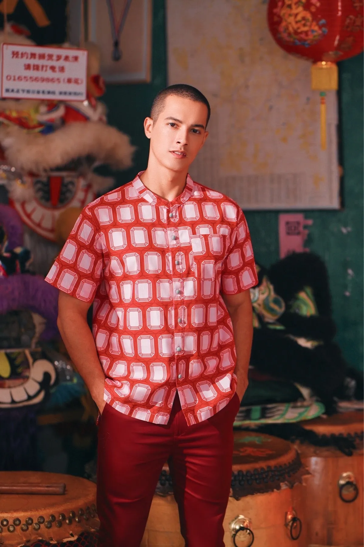 The Chinatown Men Mandarin Shirt - Prosper