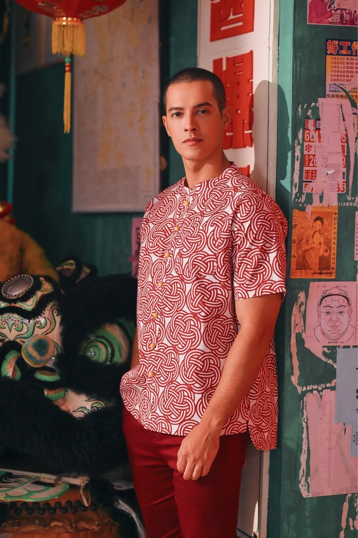 The Chinatown Men Mandarin Shirt - Unite