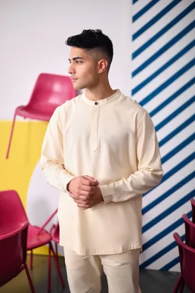 The Dulu Kita Men Baju Melayu - Cream