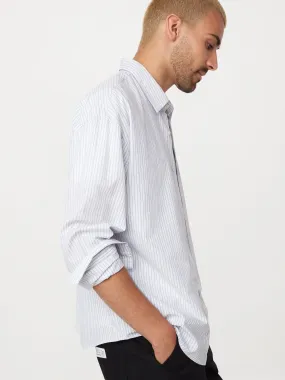 The Loose Poplin Shirt in Pastel Blue