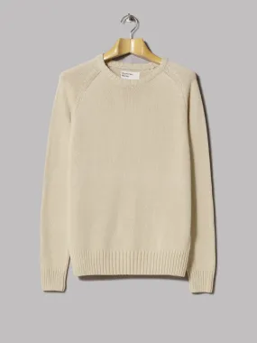 Universal Works Light Crewneck Jumper (Eco Cotton Knit Sand)