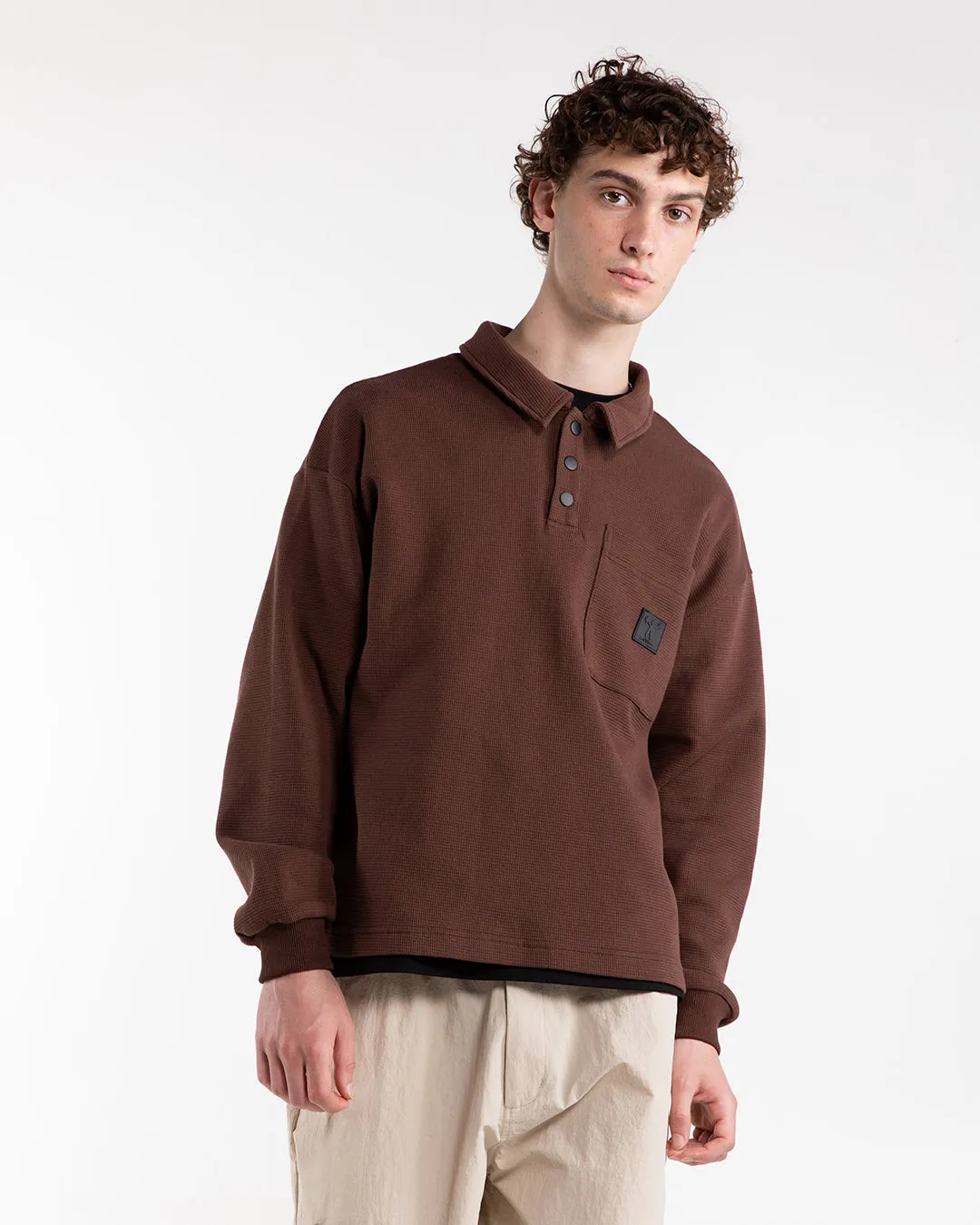 Waffle Longsleeve Polo