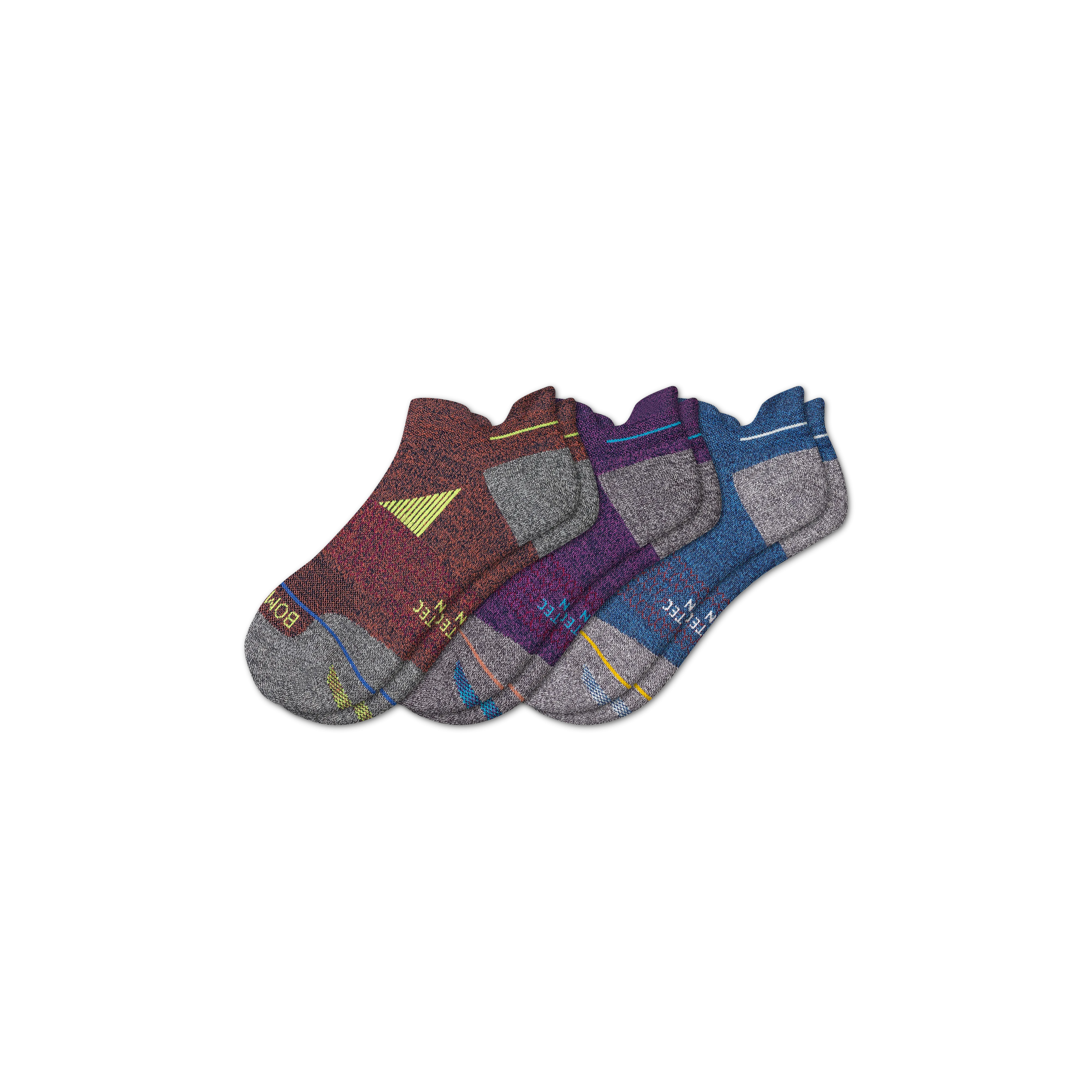 Women's Merino Wool Blend Running Ankle Sock 3-Pack