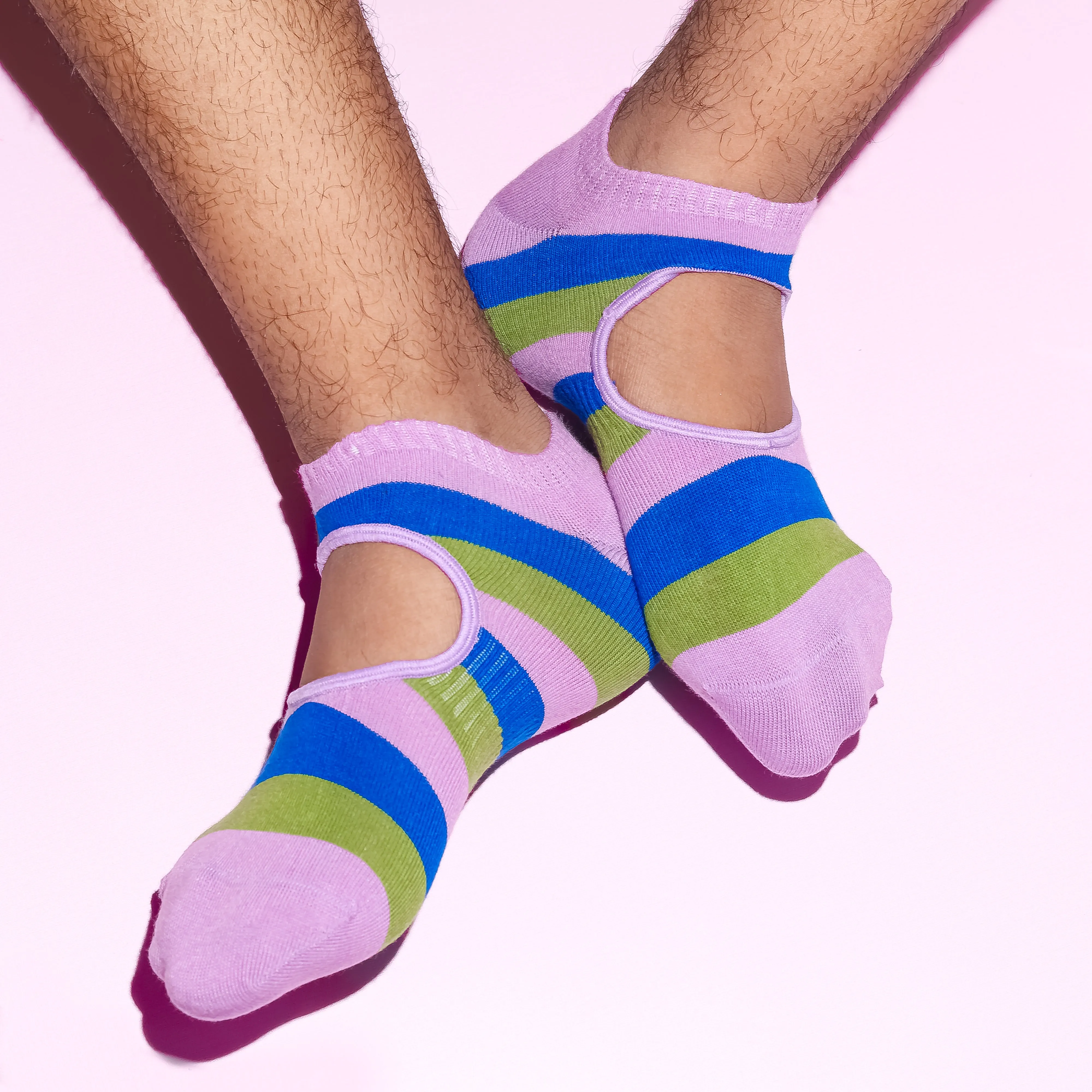 Yoga & Pilates Workout Socks | Earth Stripes